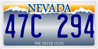 NV license plate 47C294