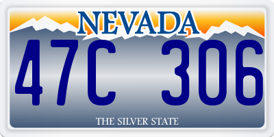 NV license plate 47C306