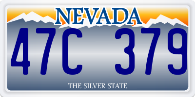 NV license plate 47C379