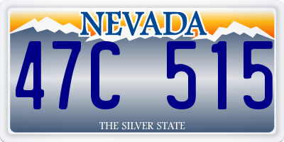 NV license plate 47C515