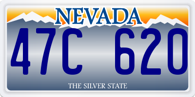NV license plate 47C620
