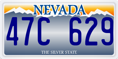 NV license plate 47C629