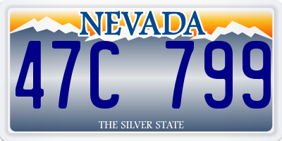 NV license plate 47C799