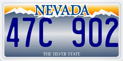 NV license plate 47C902