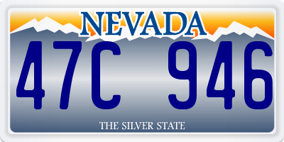 NV license plate 47C946