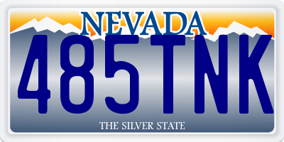 NV license plate 485TNK