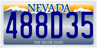 NV license plate 488D35
