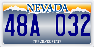 NV license plate 48A032