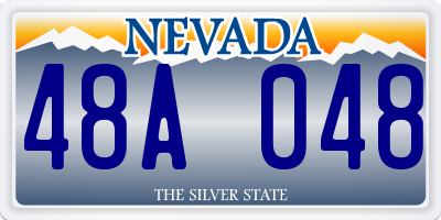 NV license plate 48A048