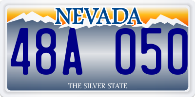 NV license plate 48A050