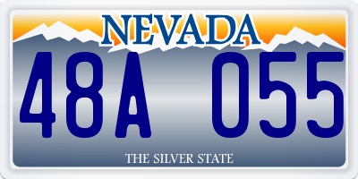 NV license plate 48A055