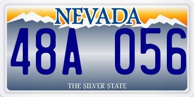 NV license plate 48A056