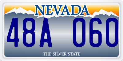 NV license plate 48A060