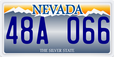 NV license plate 48A066