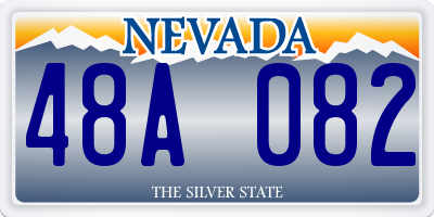 NV license plate 48A082