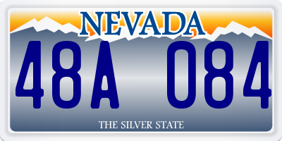 NV license plate 48A084