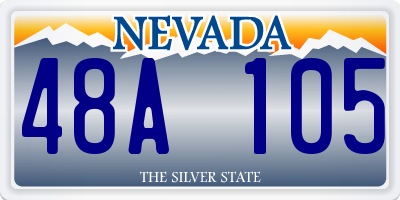 NV license plate 48A105