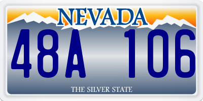 NV license plate 48A106