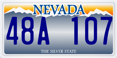 NV license plate 48A107