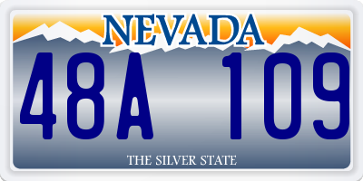 NV license plate 48A109