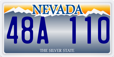 NV license plate 48A110