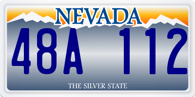 NV license plate 48A112
