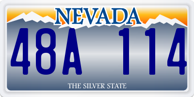 NV license plate 48A114