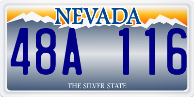 NV license plate 48A116