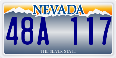 NV license plate 48A117