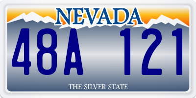 NV license plate 48A121