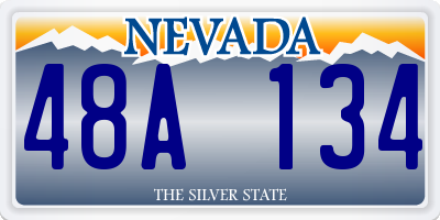 NV license plate 48A134