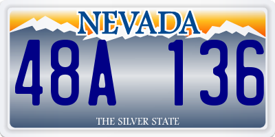 NV license plate 48A136