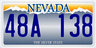 NV license plate 48A138