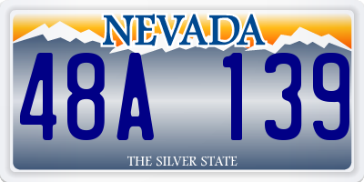 NV license plate 48A139