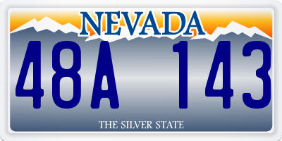 NV license plate 48A143