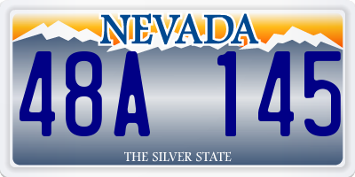 NV license plate 48A145