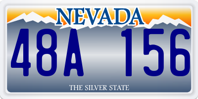 NV license plate 48A156