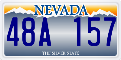 NV license plate 48A157