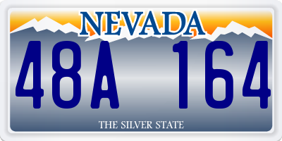 NV license plate 48A164