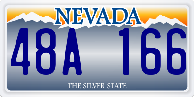 NV license plate 48A166