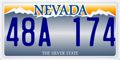 NV license plate 48A174