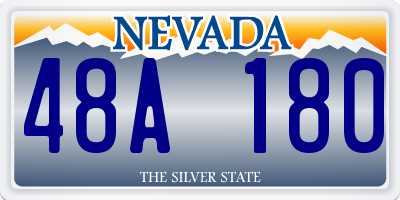 NV license plate 48A180