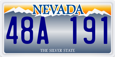 NV license plate 48A191
