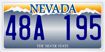 NV license plate 48A195