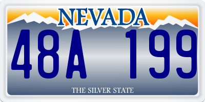 NV license plate 48A199
