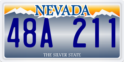 NV license plate 48A211
