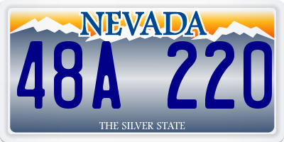 NV license plate 48A220