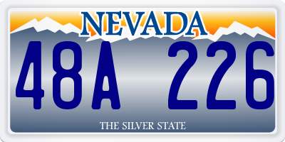 NV license plate 48A226