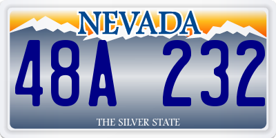 NV license plate 48A232
