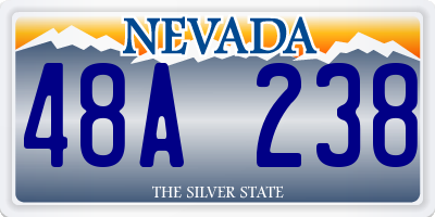 NV license plate 48A238